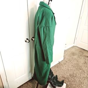 Long winter pretty  green coat